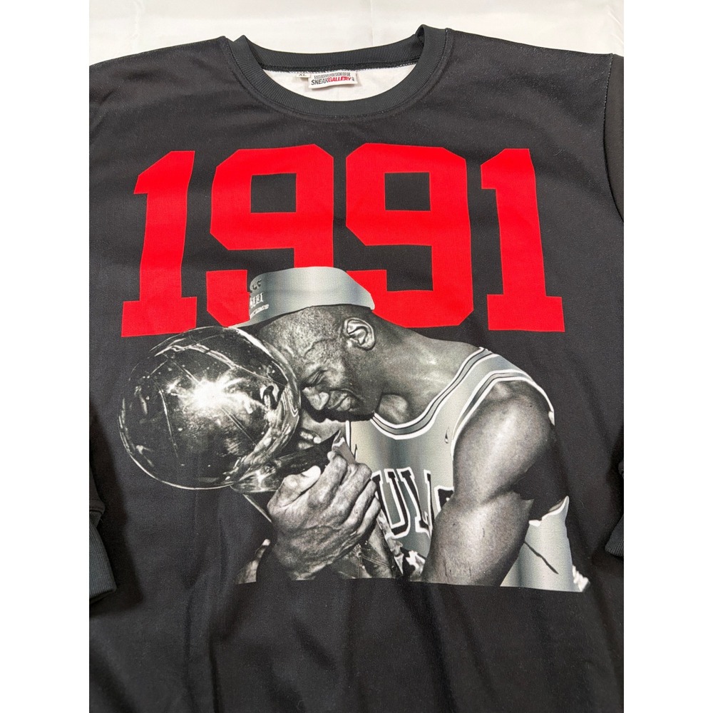 Sneak Gallery Michael Jordan 1991 Championship‎ Graphic Sweatshirt Mens XL Black